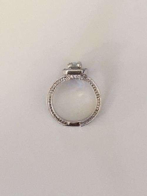 Grand Vintage Moissanite Ring with accents